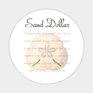 Lispe Sand Dollar with Definition Magnet